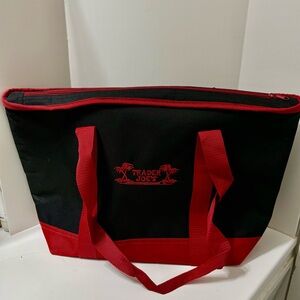 Trader Joe's Black and Red Insulated Grocery Tote
